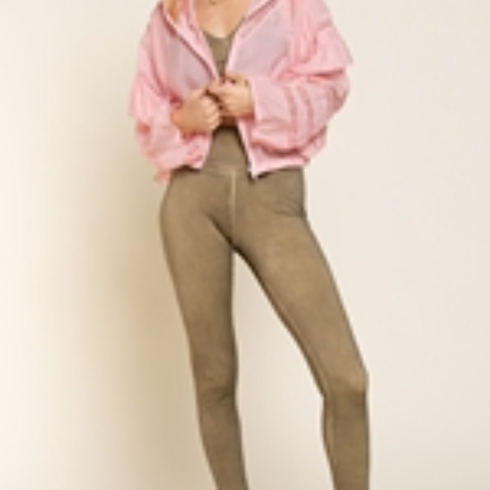 Last One! NWT POL Pink Hooded Light Weight Barbie Workout Jacket S/M/L - Picture 10 of 14